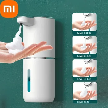 Оригинален Xiaomi 380 мл Автоматично дозиране система пенящегося сапун P11 за баня Умна ръчно миене с USB зареждане Бял материал ABS