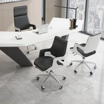 Офис столове с творческата облегалка Nordic Home Ергономичен Компютърен стол, Модерно кресло с превръщането на ски лифта Игралното стол за Офис мебели