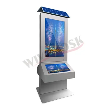 Павилион с LCD екран на слънчевата енергия за работа на открито дигиталната реклама