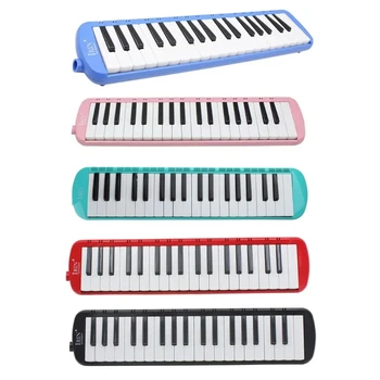 Преносима 37-ключ клавиатура хармоника, въздушна клавиатура за пиано, на клавиатурата за шок на пиано, подарък за начинаещи, забавна музикална играчка за деца, лесна за овладяване.