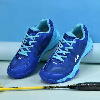 Професионални обувки за тенис за тренировки по бадминтон унисекс, износоустойчиви обувки за тенис за мъже и жени, професионални спортни обувки за помещения, чифт спортни обувки за залата