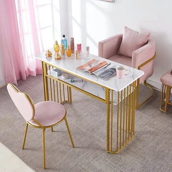 Розово маса за маникюр King nail salon table manicure chai