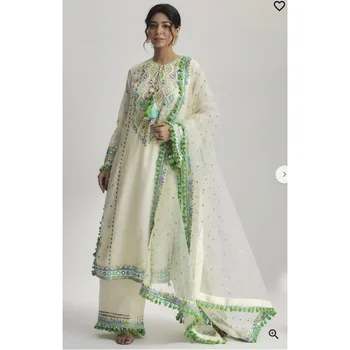 Рокля, костюм, зреещи, празнична дрехи от индийски дизайнер, сватбена пакистански