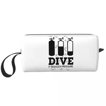 Скъпа чанта за гмуркане с акваланг за жени, косметичка за водолази, определени за съхранение на козметика за водолази