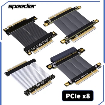 Слот PCI-E 3.0 4.0 X8 мъж към мъж /Жена от страна на Сървъра на Кабела PCIe X8 Видео карта Странично GPU Продължавам Tx Rx Сигнален Кабел