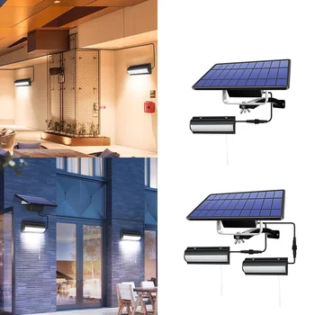 Слънчев окачен лампа IP65, водоустойчив led лампа със слънчева енергия, полилей с едно влачене и пускане, окачена лампа за къмпинг и градина на външната стена
