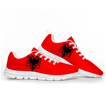 Спортни Обувки с флага на Албания, мъжки Дамски обувки за юноши, детски обувки, ежедневни обувки за двойки, изработена по поръчка, с високо качество