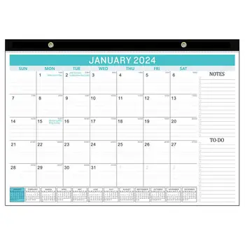 Стенен календар за две години 2024-25 планер, настолен календар за 18 месеца, тенис на стенен календар, Стенен календар, бележник за водене на записки, настолен планер