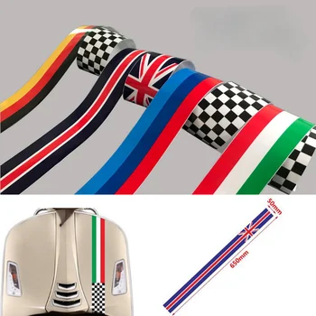 Стикер на Мотоциклет Италия Флаг Калъф Етикети Немски Британски Флаг Стикер за Vespa GTS GTV LX LXV СПРИНТ на 50 и 125 150 200 250 300 300ie