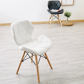 Творчески грим, модерен и минималистичен домашен Грим, Облегалка за спални, Трапезария стол в скандинавски стил
