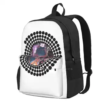 Твърд карамел Dream Fluid Абстрактно изкуство Пътна чанта за лаптоп Ученически чанти Nafluj Естествена плавност на Jae Fluid Art Акрилна плътен Розов