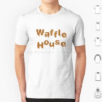 Тениска Waffle House, Голям Размер, 100% Памук, Waffle House, Вафли, Гофрети, Забавна Храна, Дом За Закуска, Атланта, Atl, Сладък Мем, Джорджия