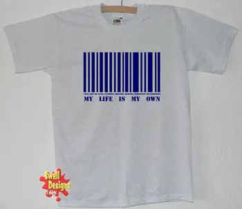 Тениска с баркод PRISONER, ретро, portmeirion Всички размери