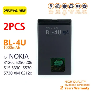 Търговия на едро с акумулаторна Батерия bl-4u за Nokia 8800 Arte 206 3120 5250 5330 5530, C5-03 E66 E75 bl 4u 1000mAh акумулаторна Батерия е с високо качество