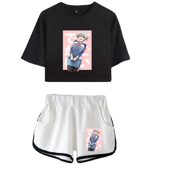 Узаки-тиен иска да се мотае! Комплекти от две части Шорти + тениска с къс ръкав 2021 Нови дамски летни комплекти Youthful vitality