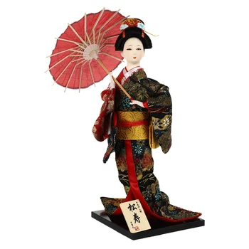 Украса за кукли Гейша Японски кукли-кимоно Фигурки на Гейша Японски Сувенири Подарък скулптура на Японската Гейша
