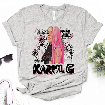 Утре ще е добра тениска Karol g, женска манга, забавно облекло с японски комиксами harajuku