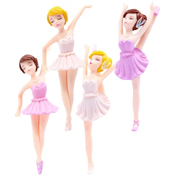 Фигурка танци момичета-Балерина, Миниатюрна фигурка Балерина, Играчки, Колекция от фигурки, Игри набор, Кукла, Topper за торта