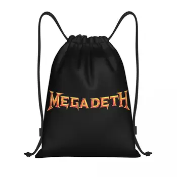 Хеви-метъл, рок-н-рол, музика Megadeth, Раница с принтом на съвсем малък, Спортна спортна чанта за мъже, Дамски чанта за пазаруване