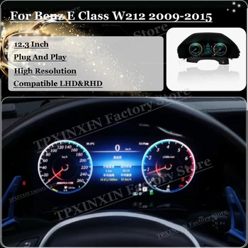 Цифров LCD дисплей Virtual Cluster Cockpit Android За Mercedes Benz E-Class W212 2009 2010 2011 2012-2015 Измерители на Скоростта На Арматурното табло