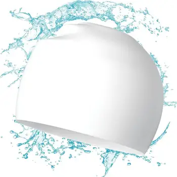 Шапки за плуване за възрастни Водоустойчив шапка за плуване с защита ушите Гъвкави нескользящие шапки за плуване За жени, мъже, възрастни, дълги