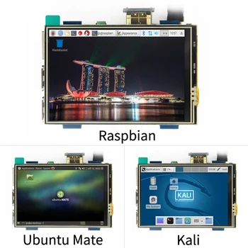 3,5-инчов LCD дисплей HDMI USB сензорен екран Real HD 1920x1080 LCD дисплей За Raspberri 3 Model B/Orange Pi (Възпроизвеждане на видео игри) MPI3508