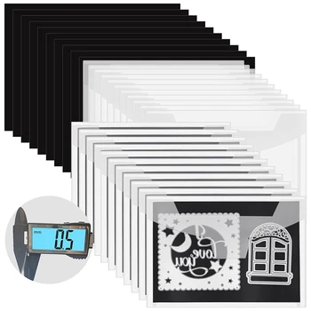 40 броя джобове за съхранение на печати и магнит, магнитни листове с дебелина 0,5 мм за съхранение на печати, пликове за съхранение на печати, дълготрайни пликове за съхранение на печати