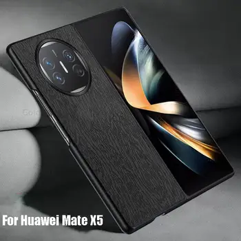 За Huawei Капитан X5 5G Дървена Кожен Калъф За мобилен телефон Huawei Капитан X3 Ultra Slim флип-надолу Капак За Телефон Huawei Капитан X2 X3 X5 Capa