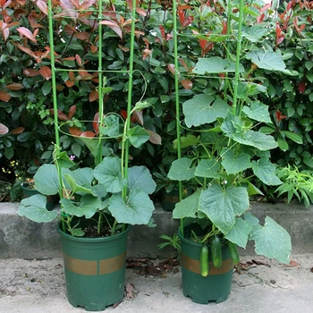 Стойка за ликвидация на лозя, поддържаща рамка за растения в саксии от стомана с пластмасово покритие, цветя, зеленчуци, декоративни решетки, градински принадлежности
